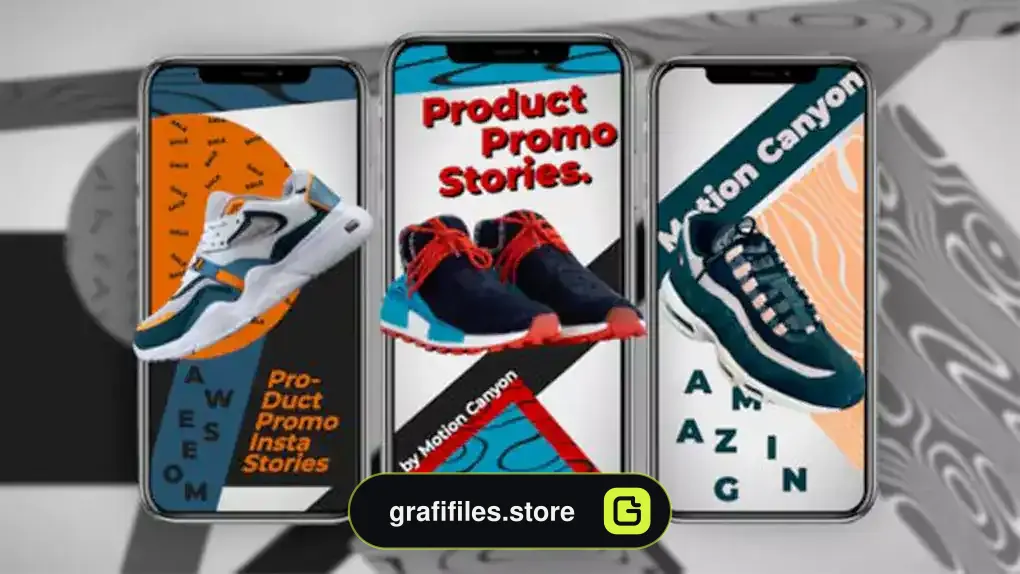 پروژه افترافکت استوری اینستاگرام معرفی محصول Amazing Product Promo Stories