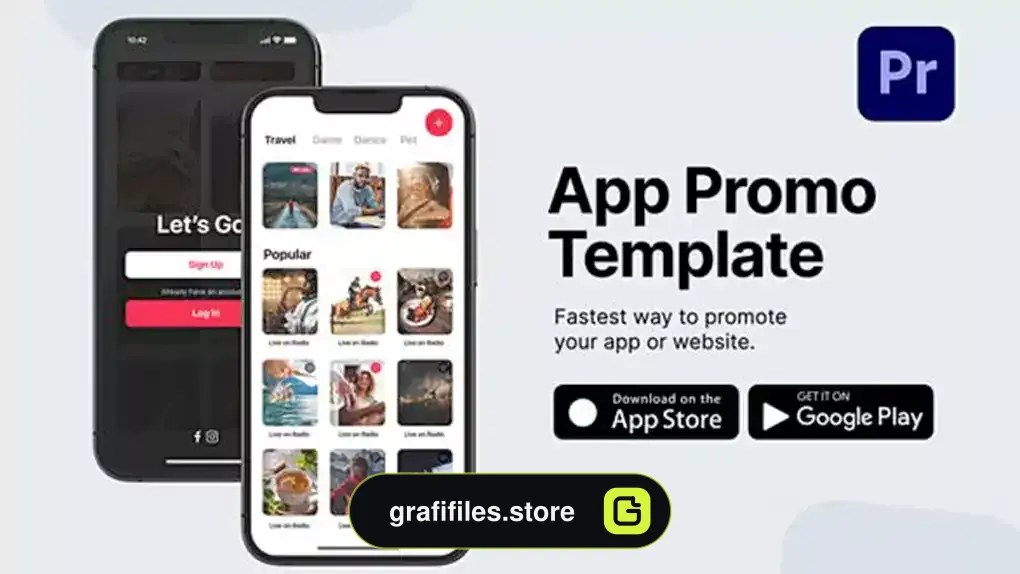 پروژه پریمیر تیزر معرفی اپلیکیشن App Promo