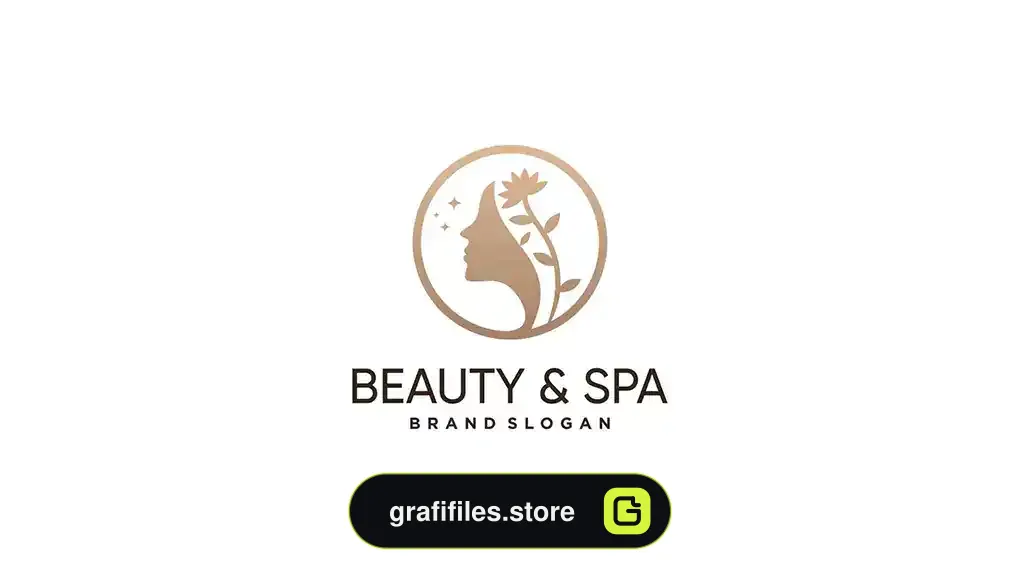طرح وکتور لوگو سالن زیبایی Beauty logo design