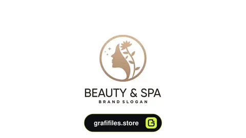 طرح وکتور لوگو سالن زیبایی Beauty logo design