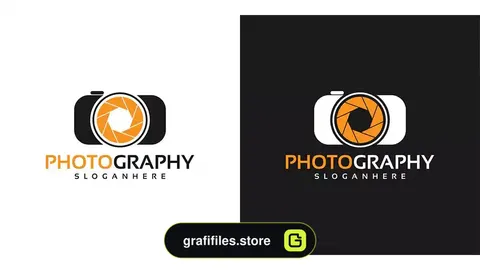 دانلود طرح وکتور لوگو عکاسی camera photography logo design vector