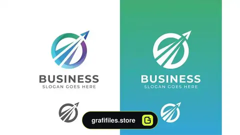 طرح وکتور لوگو کسب و کار Elegant circle business logo