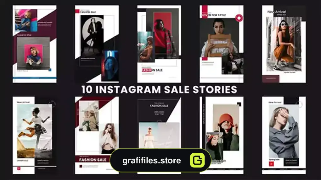 پروژه افترافکت استوری اینستاگرام حراج Instagram Sale Stories