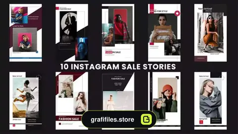 پروژه افترافکت استوری اینستاگرام حراج Instagram Sale Stories