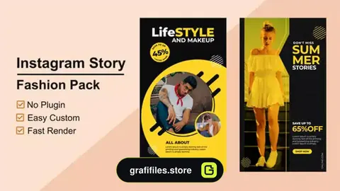 پروژه افترافکت استوری اینستاگرام Instagram Stories V01