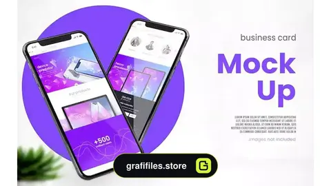 موکاپ مینیمال موبایل Minimalistic 3d phone mockup