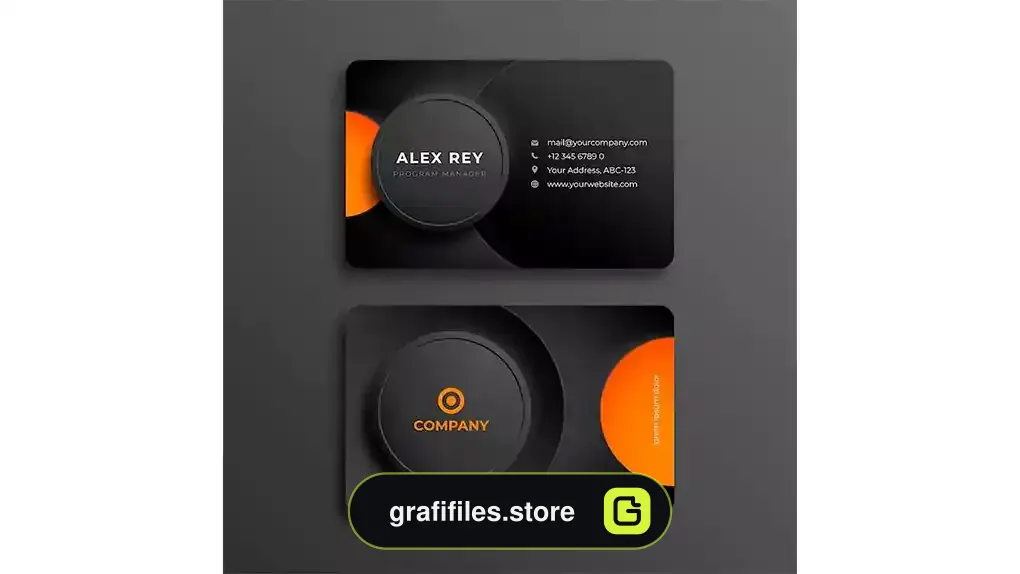 طرح وکتور کارت ویزیت Neumorph business card template