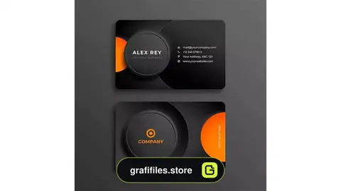 طرح وکتور کارت ویزیت Neumorph business card template