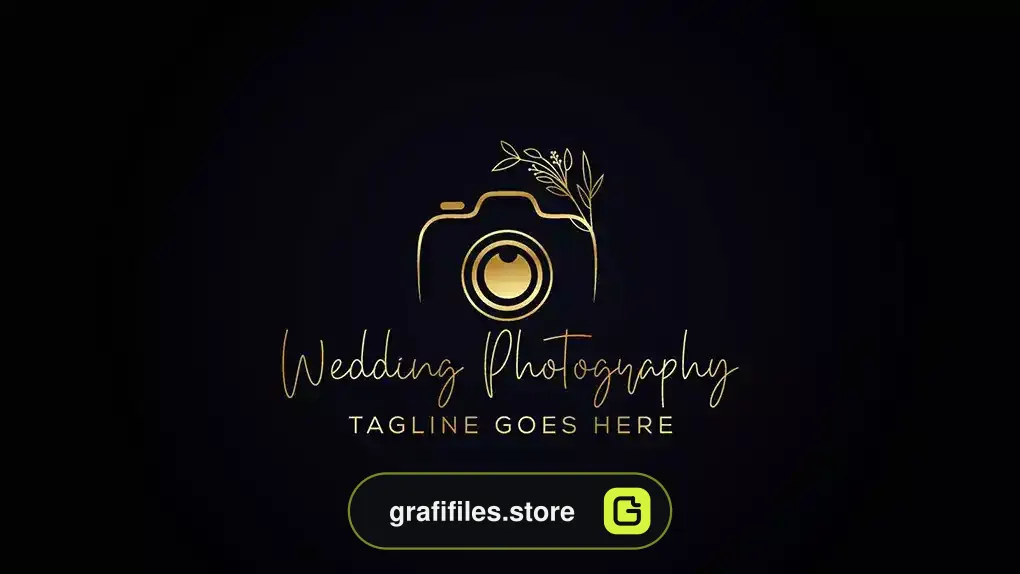 طرح وکتور لوگو عکاسی Photography Typography Signature Logo