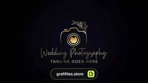 طرح وکتور لوگو عکاسی Photography Typography Signature Logo