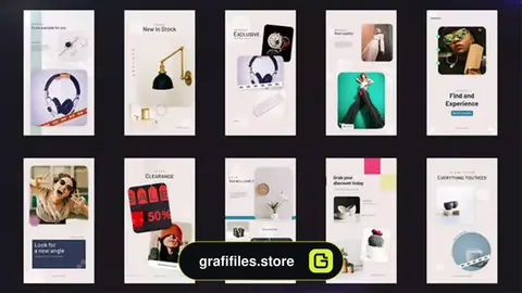 پروژه افترافکت استوری اینستاگرام تبلیغ محصول Product Promo Stories