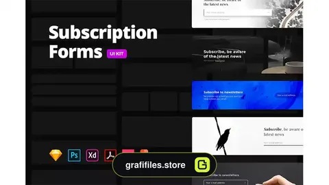 رابط کاربری Subscription Forms – Multi-format UI Kit