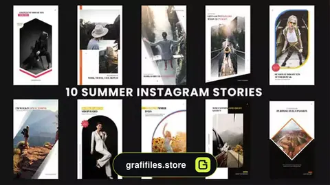 پروژه افترافکت استوری اینستاگرام تابستان Summer Stories