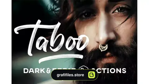 اکشن فتوشاپ افکت فانتزی دارک Taboo Dark Fantasy Photoshop Actions
