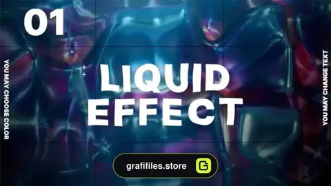 پروژه پریمیر تایتل سیال سه بعدی 3D Liquid Noise Titles