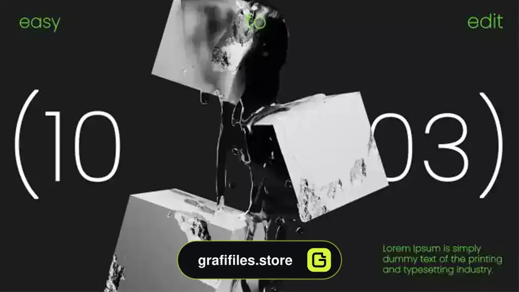 پروژه پریمیر تایپوگرافی سه بعدی 3D Typography