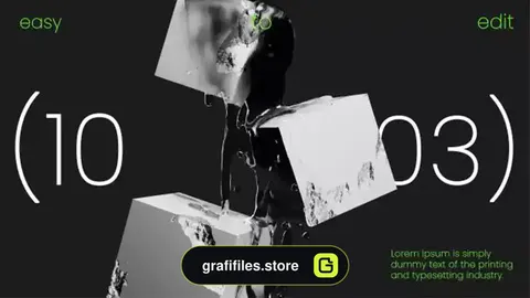 پروژه پریمیر تایپوگرافی سه بعدی 3D Typography