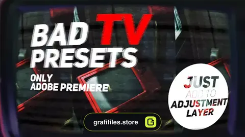 ترانزیشن پریمیر برفک تلویزیون Bad TV Presets