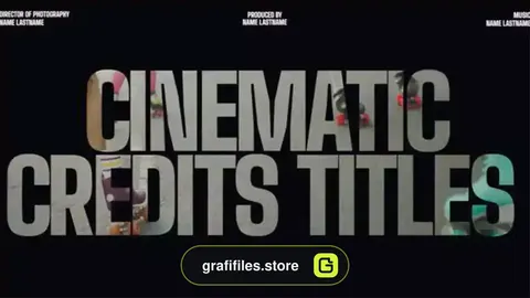 پروژه پریمیر عناوین سینمایی Cinematic Credits Titles Pack