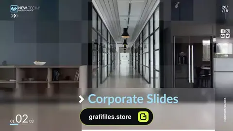 پروژه افترافکت پرزنتیشن شرکتی Corporate Slides Social Media