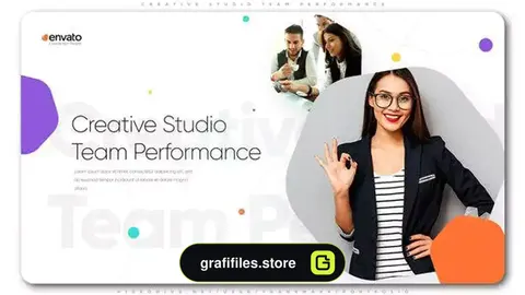 پروژه افترافکت معرفی اعضای شرکت Creative Studio Team Performance