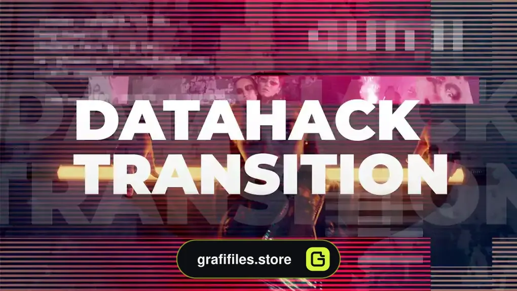 ترانزیشن پریمیر گلیچ Glitch Transitions - Data Hack