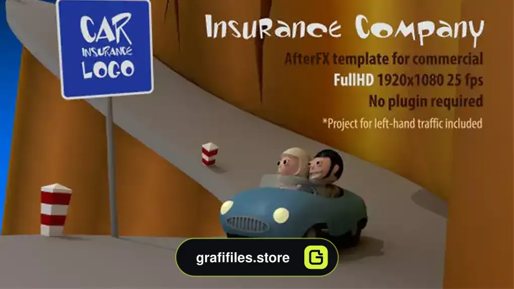پروژه افترافکت شرکت بیمه Insurance Company