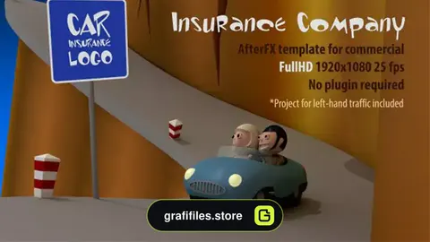 پروژه افترافکت شرکت بیمه Insurance Company