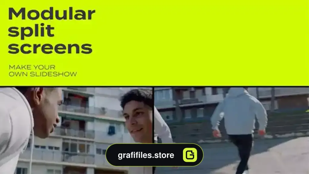 پروژه پریمیر تقسیم صفحه نمایش مدولار Modular Sliding Split Screens