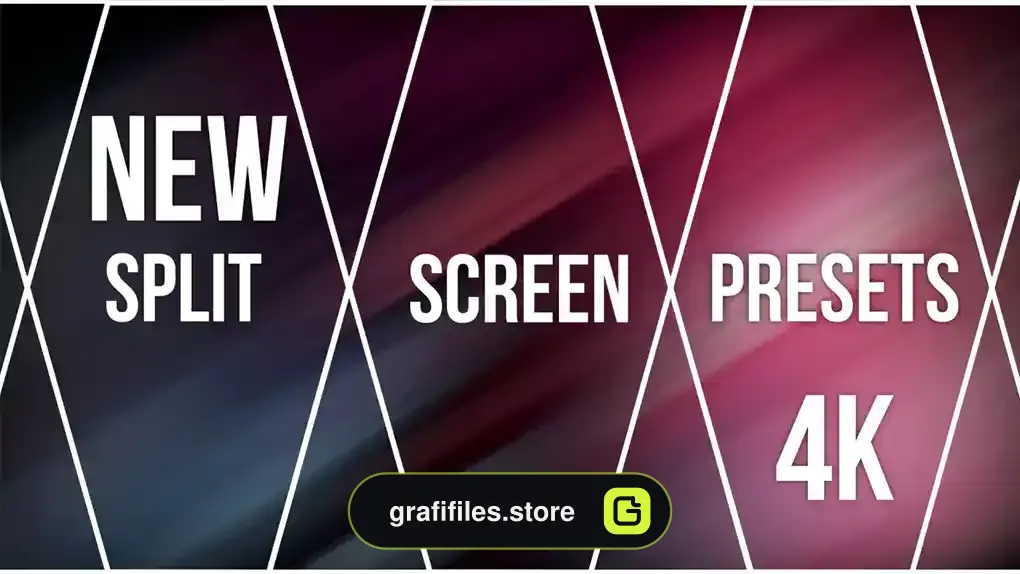 پریست پریمیر تقسیم صفحه نمایش New Split Screen Presets 4K