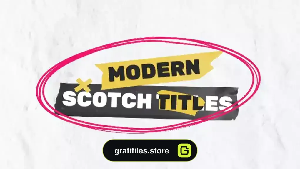 پروژه پریمیر تایتل Scotch Tape Titles