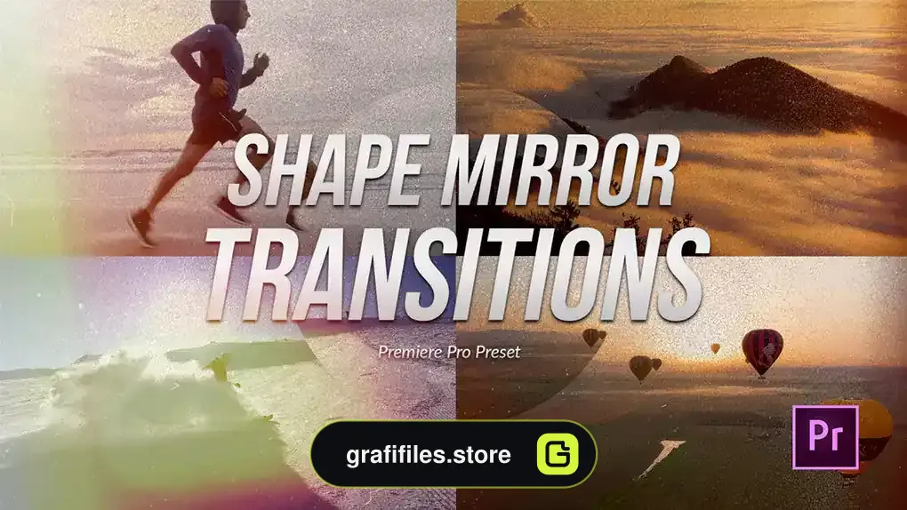ترانزیشن پریمیر آینه شکل Shape Mirror Transitions