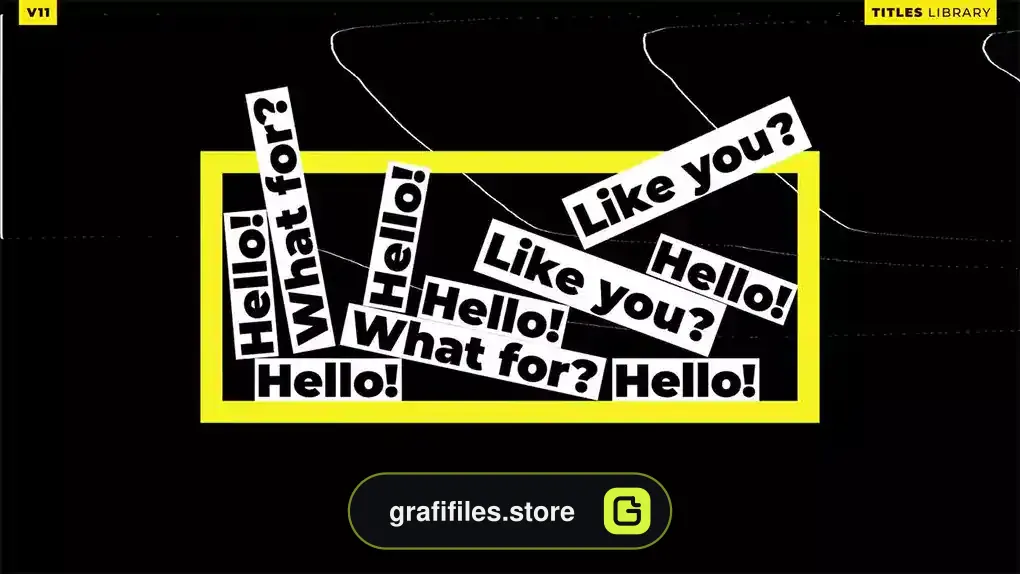 پروژه پریمیر تایتل تایپوگرافی Titles Typography