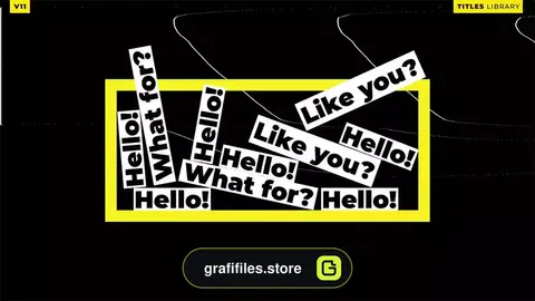 پروژه پریمیر تایتل تایپوگرافی Titles Typography