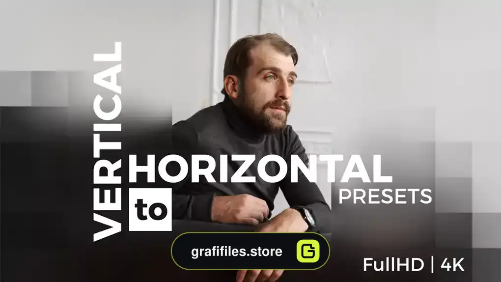 پریست پریمیر 10 سبک درج ویدیوی عمودی در افقی Vertical To Horizontal