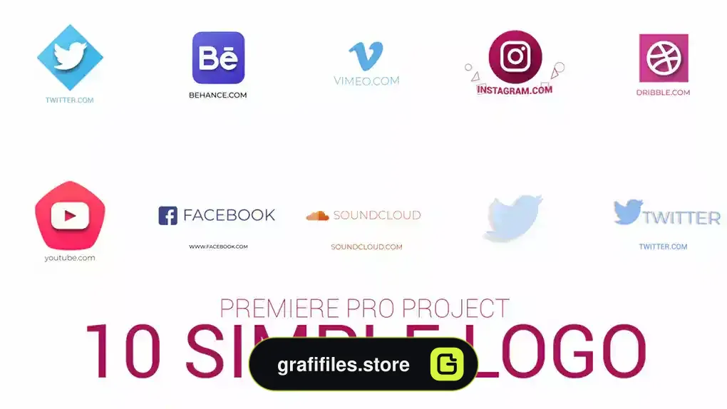 لوگو موشن پریمیر Simple Logos