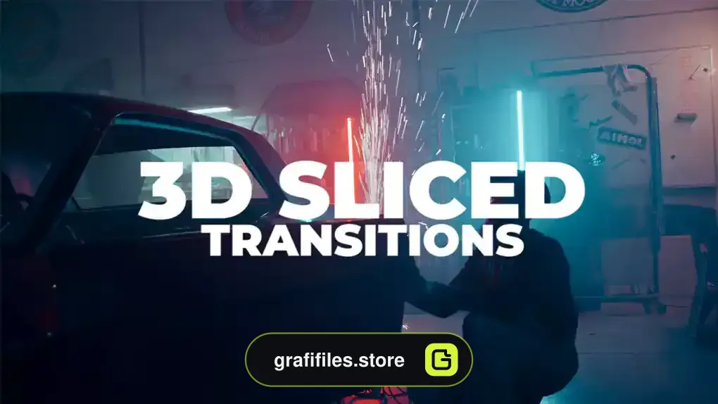 ترانزیشن پریمیر 3D Sliced Transitions