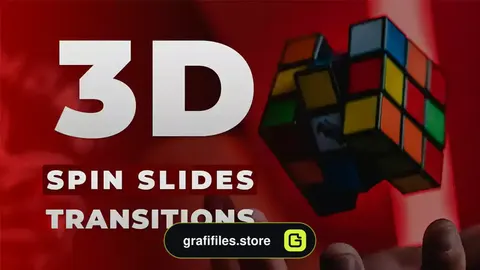 ترانزیشن پریمیر اسلاید چرخشی سه بعدی 3D Spin Slides Transitions