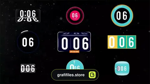 پروژه پریمیر شمارش معکوس Counters & Timers Toolkit
