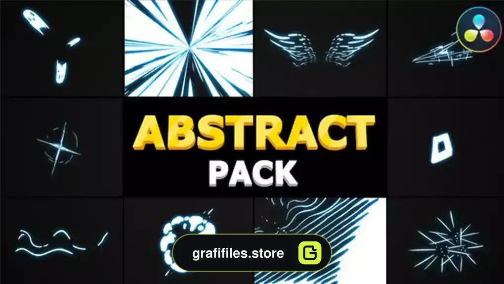 پروژه داوینچی ریزالو انیمیشن انتزاعی Abstract Pack | DaVinci Resolve