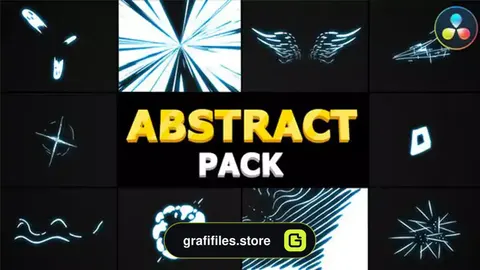 پروژه داوینچی ریزالو انیمیشن انتزاعی Abstract Pack | DaVinci Resolve