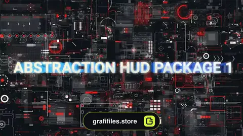 پروژه افترافکت Abstraction HUD Pack 1