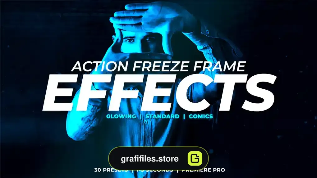 پریست پریمیر افکت فریز فریم Action Freeze Frame Effects