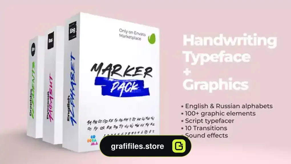 پروژه افترافکت فونت دست نویس متحرک Animated Font
