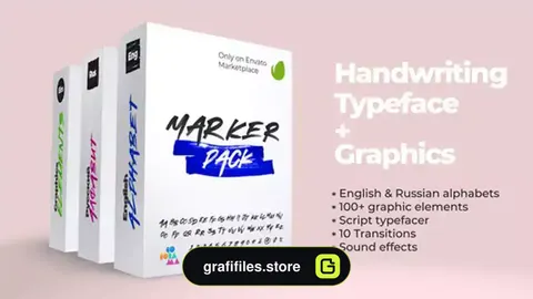 پروژه افترافکت فونت دست نویس متحرک Animated Font