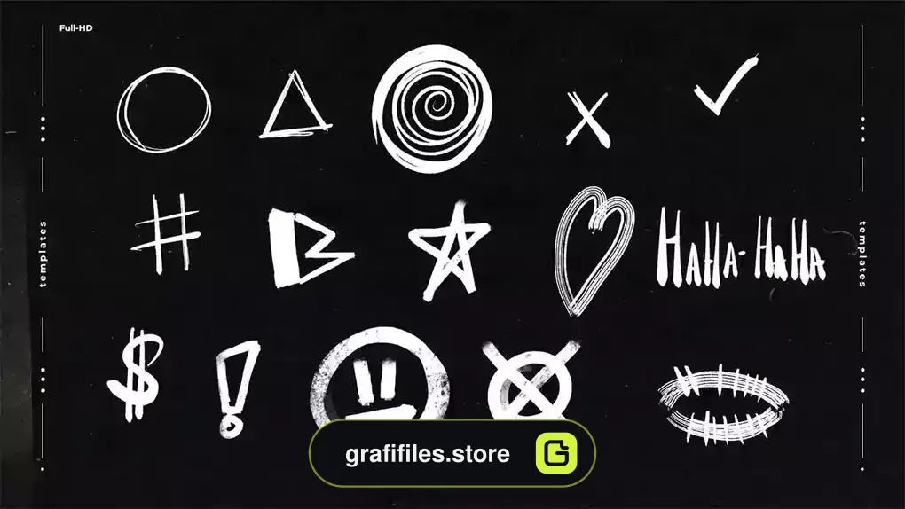پروژه پریمیر استیکر متحرک Animated Stickers Pack