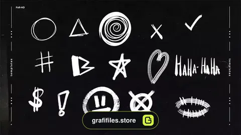 پروژه پریمیر استیکر متحرک Animated Stickers Pack