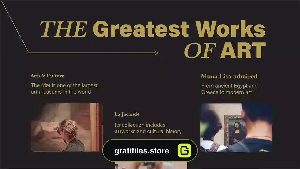 پروژه پریمیر پرزنتیشن هنری Art History Presentation