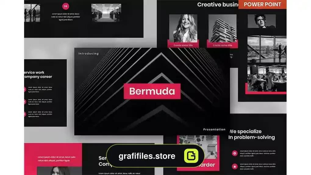 قالب پاورپوینت کسب و کار Bermuda Business PowerPoint