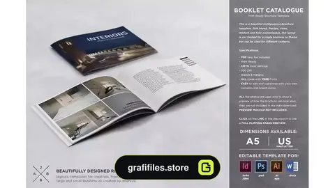 طرح لایه باز کاتالوگ Booklet Catalogue Template